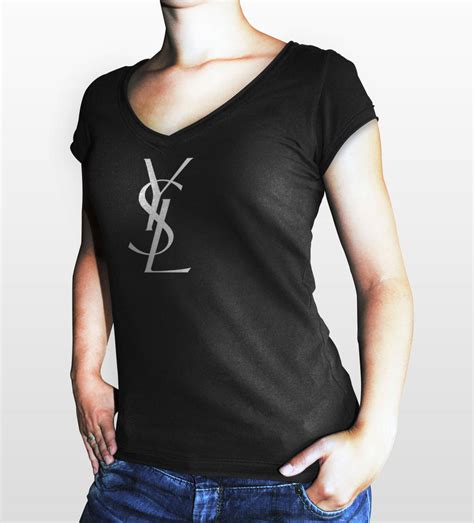 t shirt yves saint laurent damen|saint laurent t shirt women's.